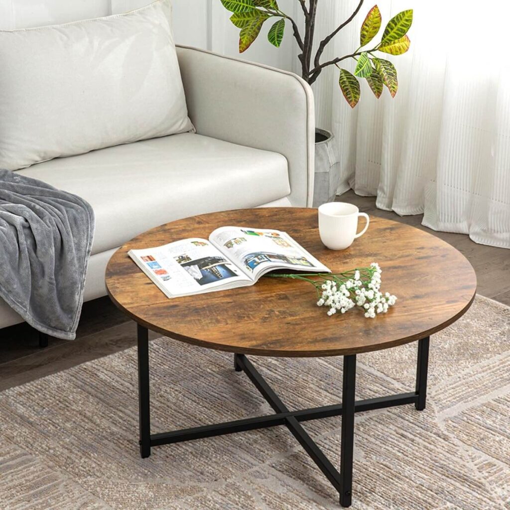 round coffee table living room