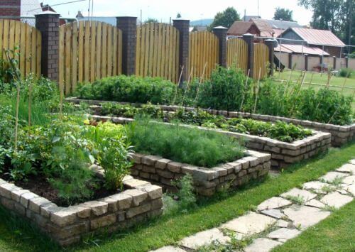 The most beautiful brick garden bed ideas