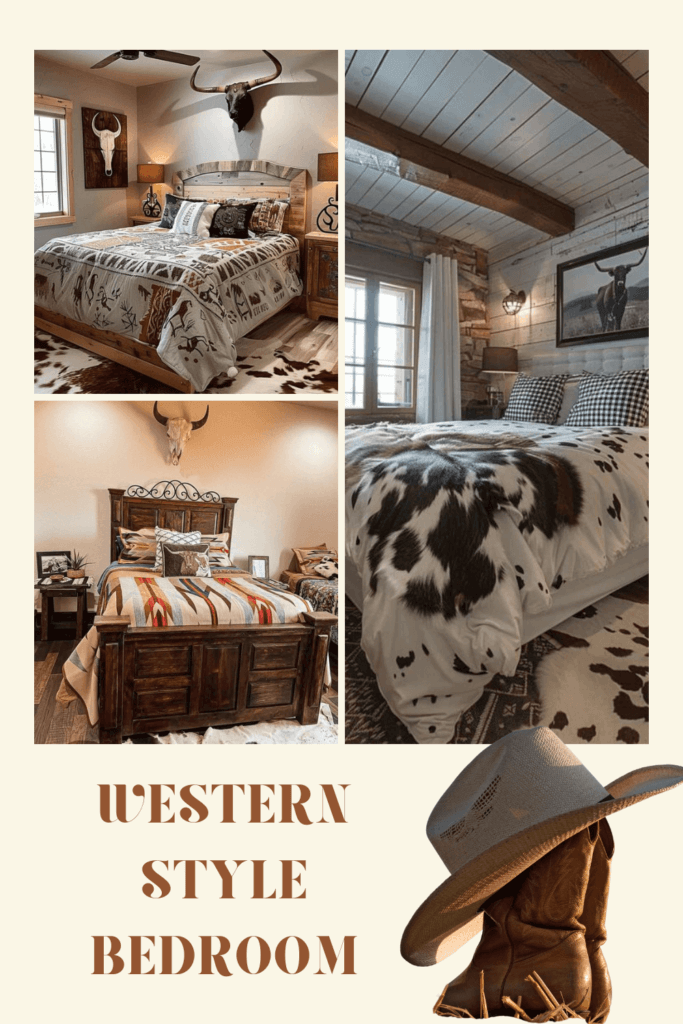 collage of western style bedrooms